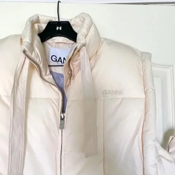 GANNI Shiny Puff Oversized Vest NWT!